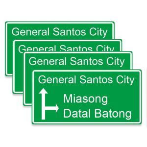 China Custom Green Motorway Highway Sign Symbols Traffic Main Road Signages wholesale