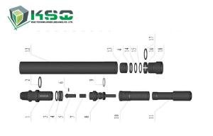 China High Grade Steel DTH360 DTH Drilling Tools / Down The Hole Drilling Tools wholesale