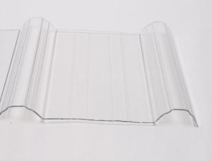 China 100% zhengfei Corrugated Transparent Plastic Roofing UV Virgin Material For Green Hous Sun Room Shed wholesale