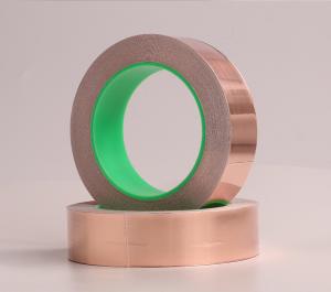 China Die Cutting Copper Foil Tape Resistance 0.05Ω EMI Shielding Copper Tape wholesale