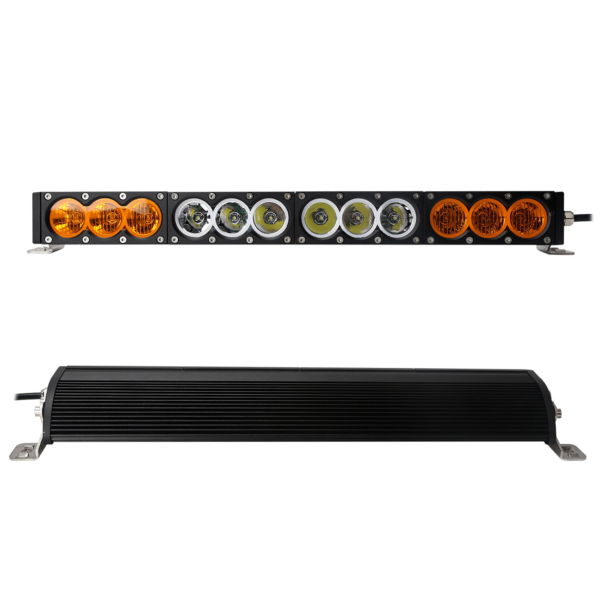 H Style 120W White to Yellow Color 12pcs 10W CREE LED LIGHT BAR 6000K 10-30V Combo Beam,Flood Beam, Spot beam