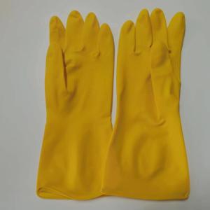 China 30-32cm Chemical Resistant Latex Gloves Thickening Industrial Latex Glove wholesale
