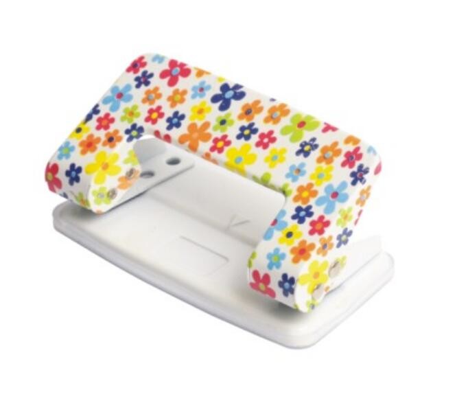 Good Quality Rubber Basin Flower Printed 8mm Hole 2 Holes Paper Punch