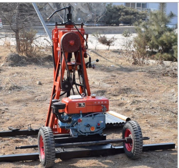 St 50 Mini Water Borewell Machine Diesel Engineering Exploration Small Shallow Hydraulic