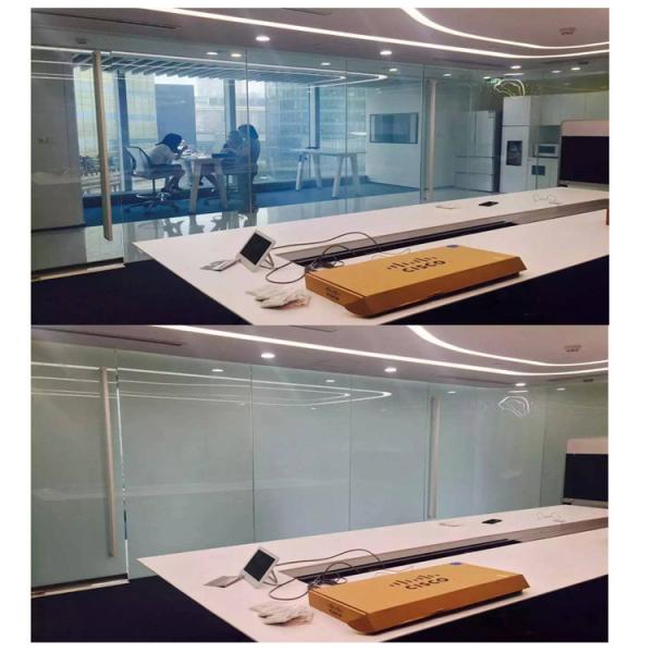 Easy To Clean Switchable Privacy Glass Customizable Tempered Opaque Switching