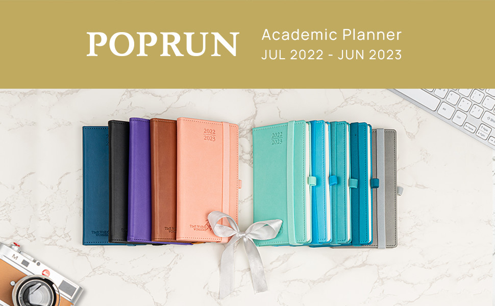 FSC Pocket Size Monthly Planner From JUL 2023 To JUN 2023 Black
