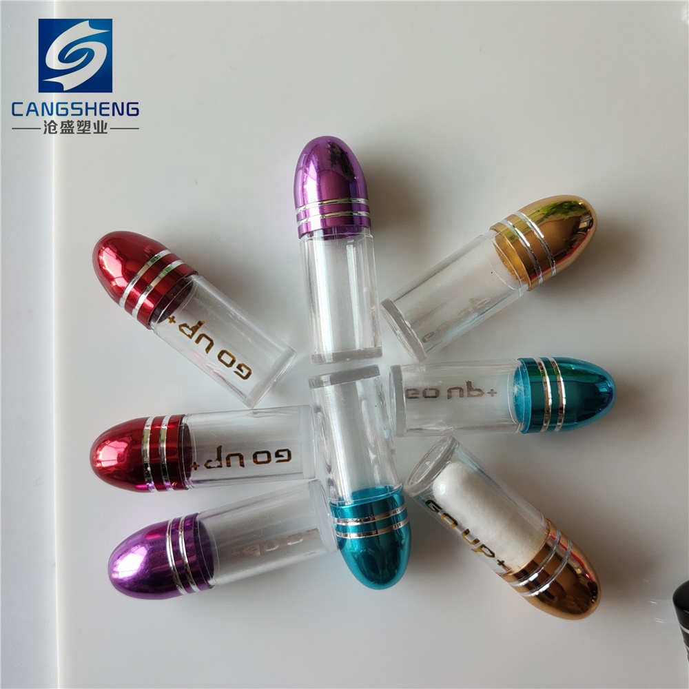 Plastic empty single capsule packaging bottles