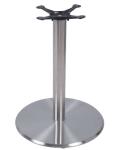 Round Base Metal Dining Table legs Height 28'' Stainless Steel Commercial
