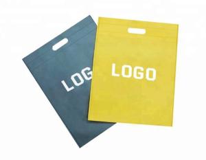 China 80gsm Customized printing hot sale non woven D-cut bag wholesale
