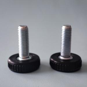 China M8X25mm Flat Knurled Thumb Screws Brass PA66 Plain Finish DIN ANSI JIS Standard wholesale