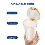 Anti Colic Flip Cap Natural Flow Baby Bottle BPA Free PPSU Wide Neck