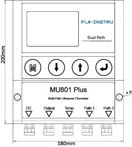 China Multi Channel Clamp On Ultrasonic Flowmeter MU801 Plus wholesale