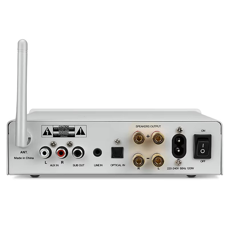 HIFI Wireless Audio Amplifier 2 Channel Bluetooth Compact Class D Audio Receiver Amplifier