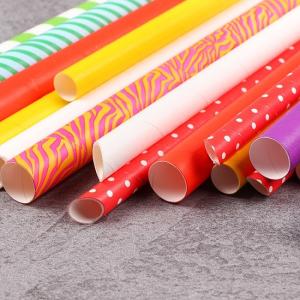 China Convenient Lightweight Baby Shower Paper Straws BPA Free Compostable wholesale