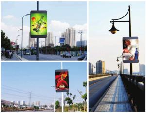 China P5mm Street Pole LED Display Billboard Full Color Outdoor Digital Advertising Screens wholesale
