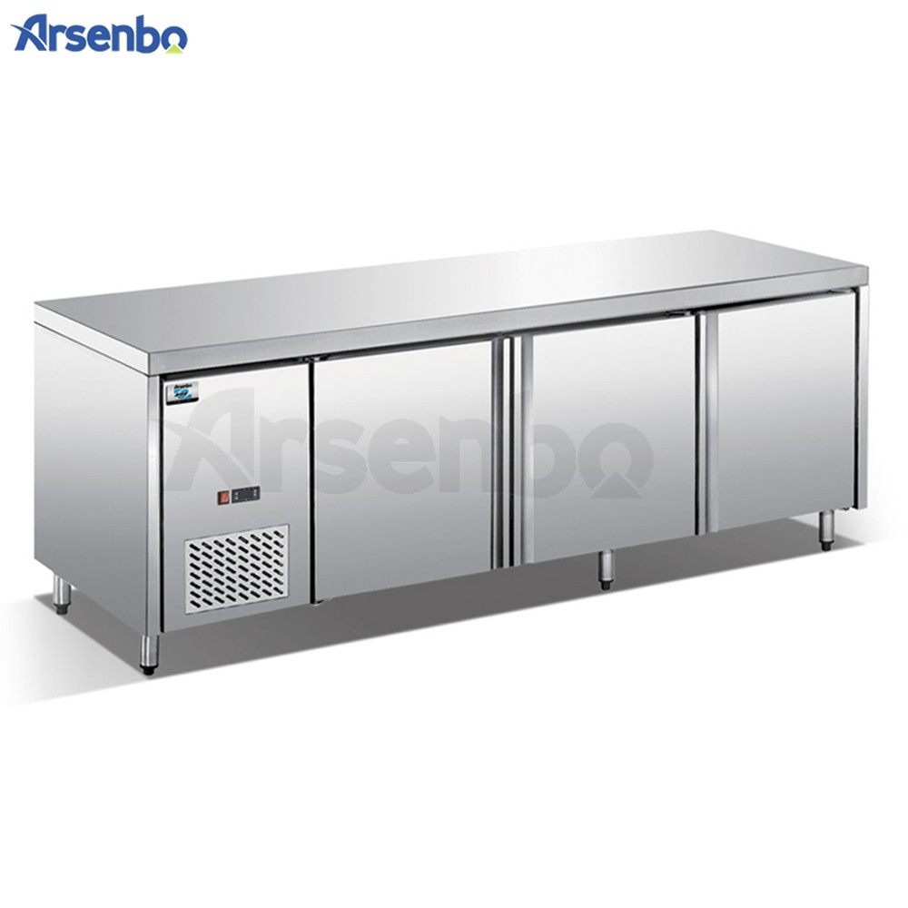 Arsenbo 750W Under Counter Chiller , Anticorrosive Under Bench Fridge Freezer