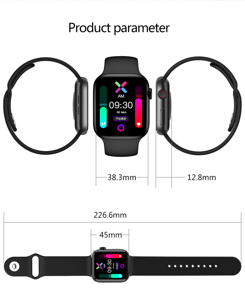 HL26Plus Smartwatch 1.75 Inch 320*385 Waterproof Sports Can Provide Customized