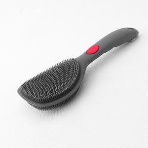 China Anti Deformation Silicon Dishwashing Brush With Long Handle wholesale