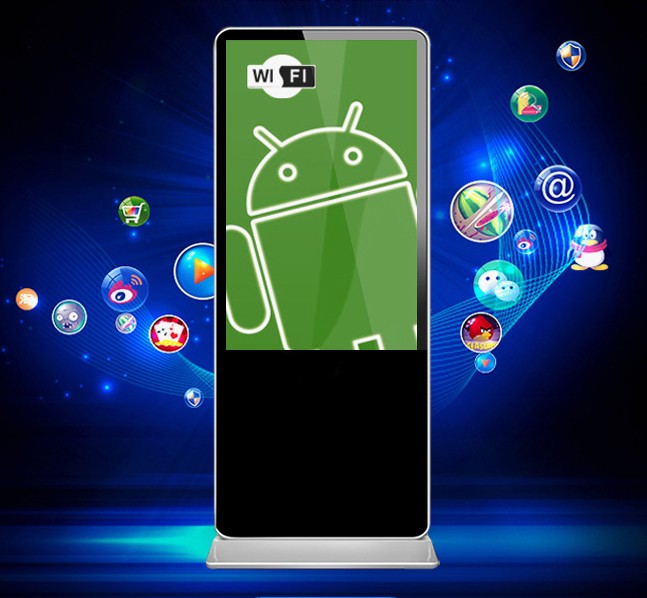450cd/M2 Digital Kiosk Floor Standing LCD Advertising Display 3840*2160