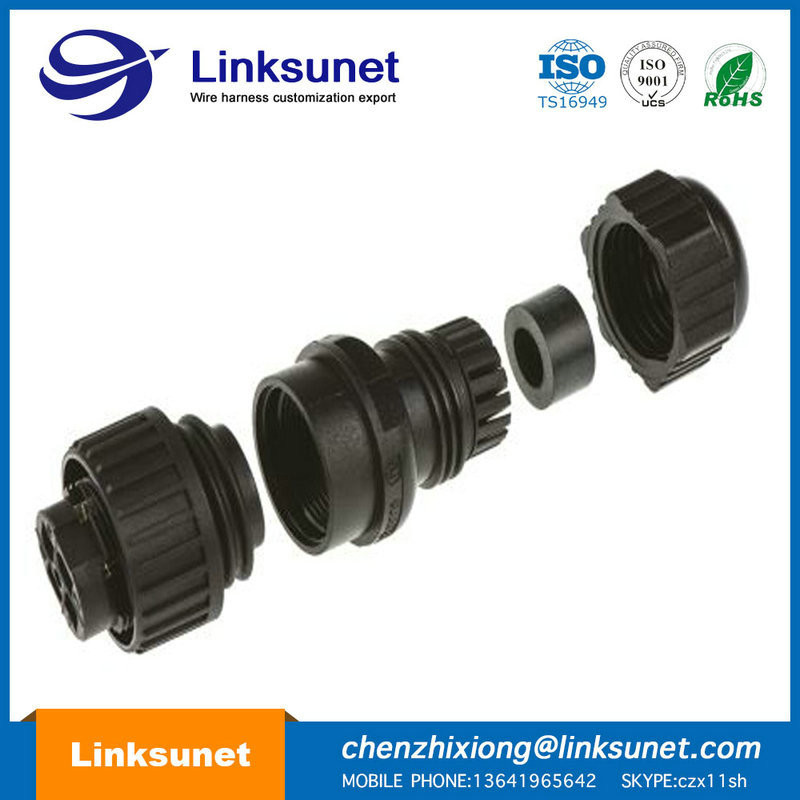 Hirschmann CA3LS 4 PIN Circular Connector Wire Assembly PVC LIYCY 4C 0.25