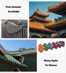 Classic Terracotta Chinese Temple Roof Tile Glossy Variety of Sizes Colors