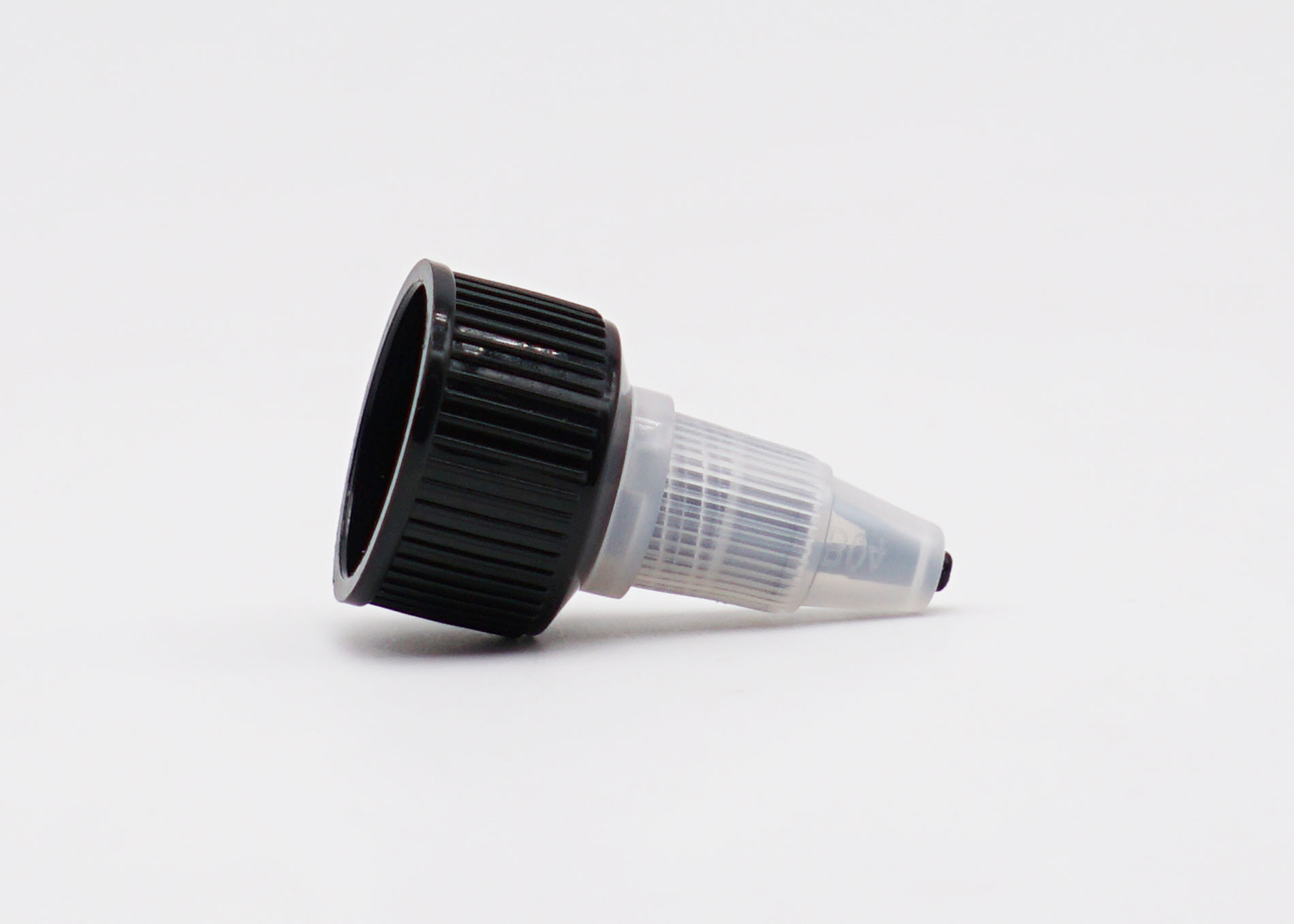 24mm Plastic Screw Caps Twist Top Long Nozzle For Bottles Smooth Closure