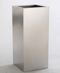 China Outdoor Customized Tall Cuboid Stainless Steel Planter 316 Grade wholesale