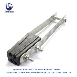 China 4x25 - 50mm² Aerial Cable Clamp 20Kn Wedge Tension Anchor wholesale