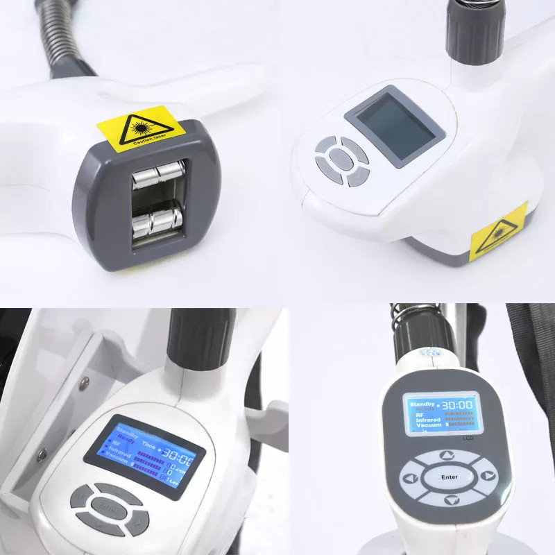 Weight Loss 3 Machine Mechanical Roller Vacuum Massage Bipolar Rf 940nm Infrared
