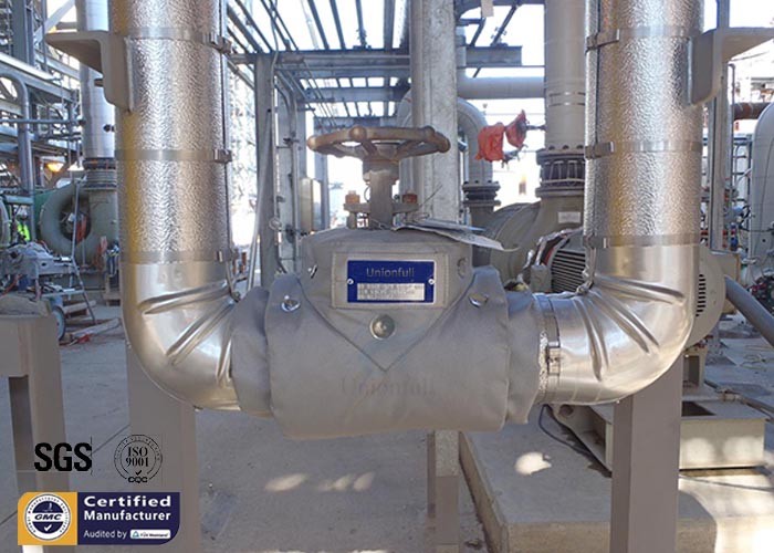 High Adaptable Gate Valve Cover Heating Keep Removable Insulation Jacket Alkali Free