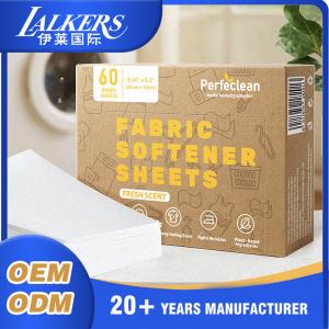 China Skin Sensitivity Fabric Softener Dryer Sheets Long Lasting Fragrance wholesale