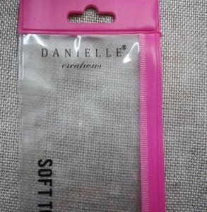 China Pink Makeup PVC Zipper Bag , Hanger Ziplock Plastic Pencil Bag wholesale