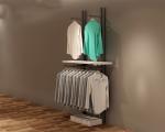 2400mm Height Clothing Display Racks Slatwall Clothing Display Non Corrosion