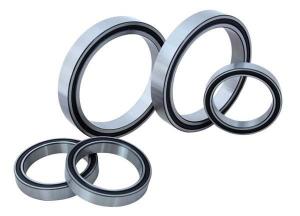 China Real Slim Sealed Chrome Steel Ball Bearing Thin Section With Plastic Cage wholesale