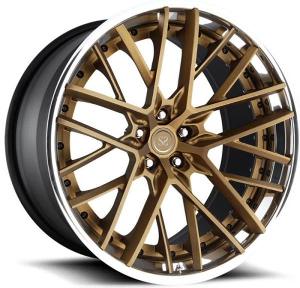 A6061 T6 Aluminum Alloy 3 Piece Forged Rims Hyper Black Fit for Audi RS6 18 19