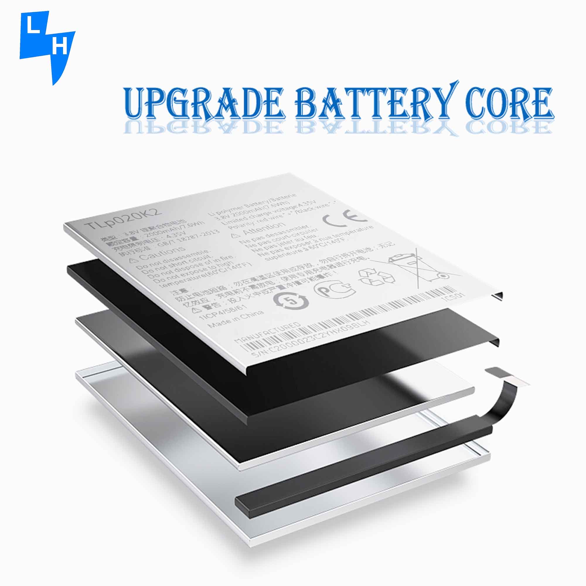 Alcatel One Touch Idol 3 4.7 OT6039 6039Y 6039H 6039K Battery 2000mAh TLP020K1 TLP020K2