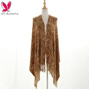 China warm acrylic print shawl for sale wholesale