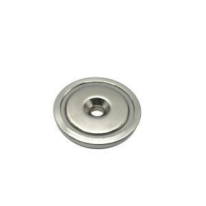 China ODM N52 Neodymium Round Cup Magnets Disc Shape Nickel Coating wholesale