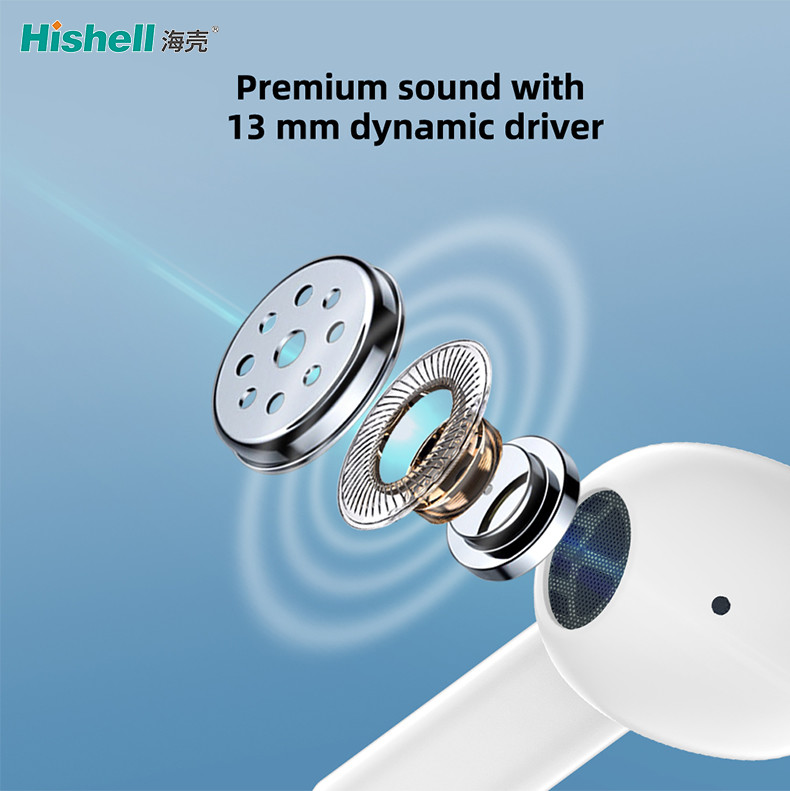 ENC Noise Isolating Earbuds TWS Wireless In Ear Earphones Bluetooth 5.1 18S