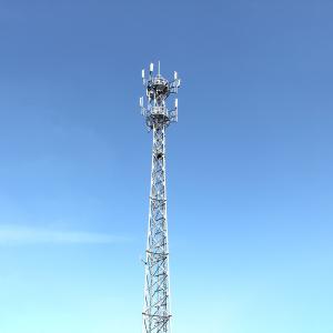 China 45m Q355b Radio Communication Towers Galvanized Three Legged Triangular wholesale