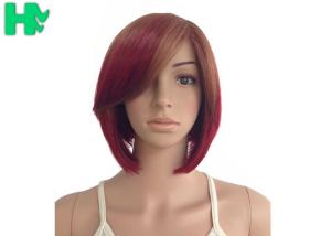 China Normal Lace Red Synthetic Hair Wigs 22 Inch Kanekalon Hair Weave wholesale
