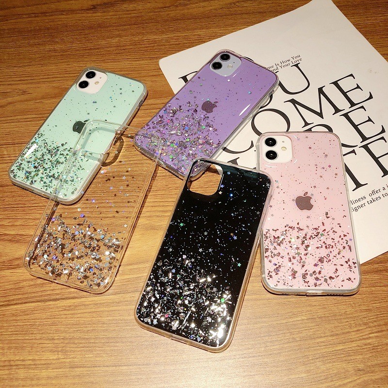 Washable Designer Cell Phone Cases TPU Glitter Shine For Huawei P40