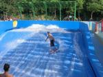 Anti Fade Swimming Pool Water Slides Aqua Play Equipment