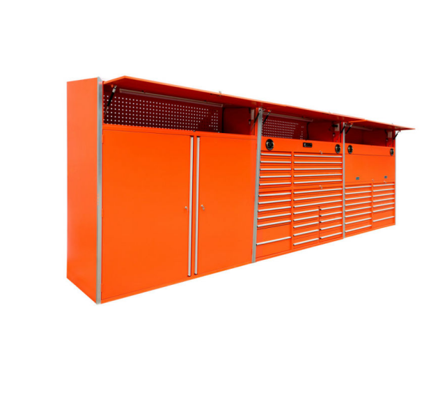 Customized Garage Cabinets Heavy Duty Storage Box on Wheels for Spare Tools and Parts