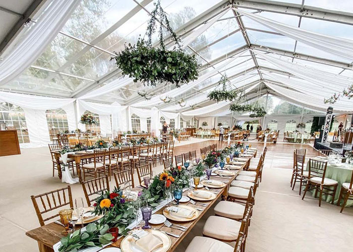Event Banquet Marquee, Clear PVC Wedding Party Roof Top Tent For 1500 People