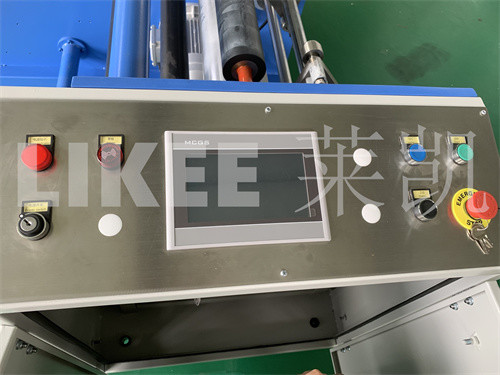 Semi Automatic House Foil Rewinding Machine With 2 Spindles And Manual Gluing Way