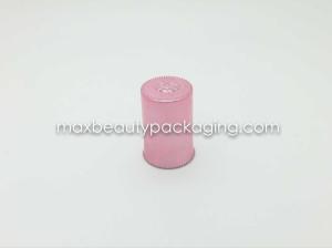 China N8015 nail polish cap nail polish packaging plastic cap UV metallic pink color coating finish flat brush plastic cap wholesale