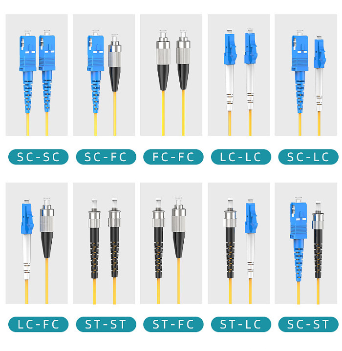 10GB LC to ST Duplex Multi Mode OM4 Violet Fiber Optic Ftth Cable
