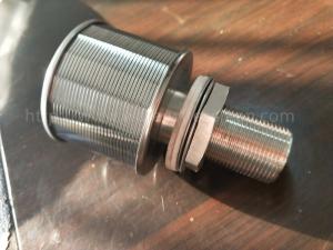 China Stainless Steel 53mm Diameter Single-End Wedge Wire Water Filter Nozzle wholesale