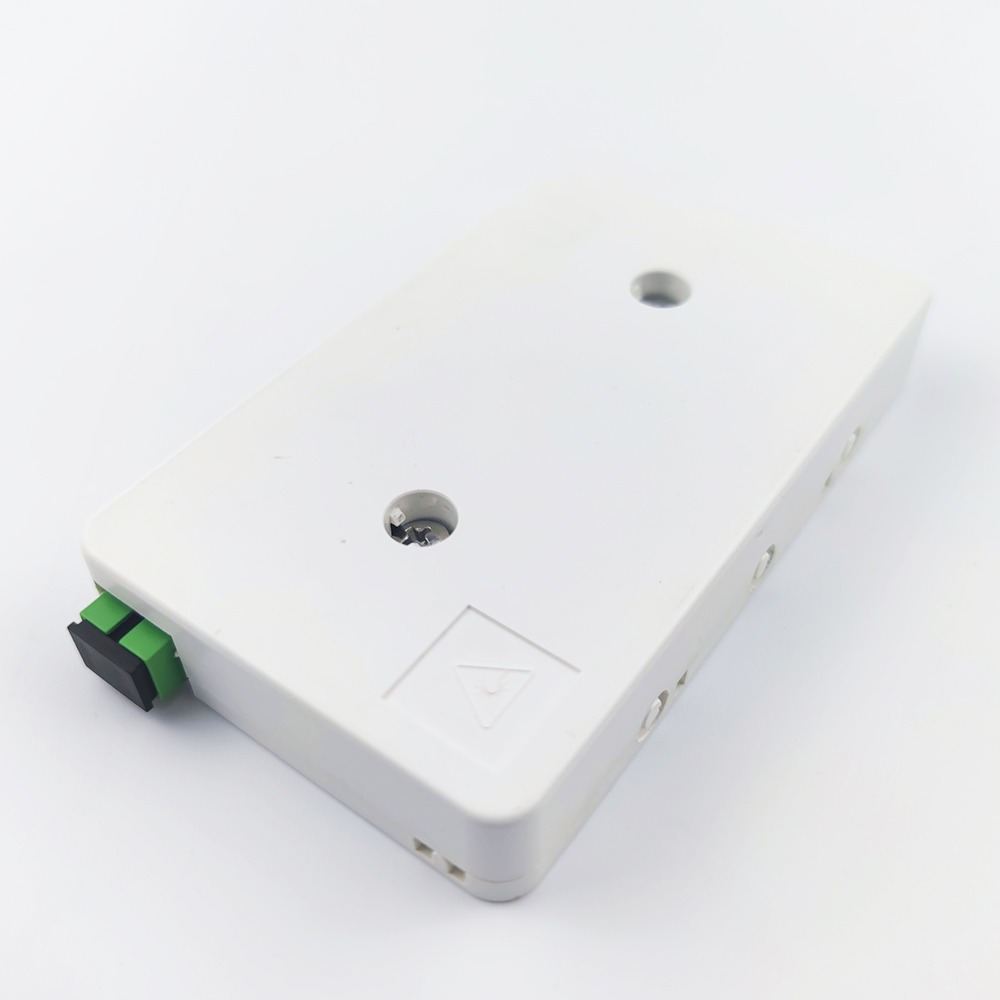 2 Cores SC APC Plastic Fiber Optic Faceplate Socket Panel for Indoor Network FTTH Cables